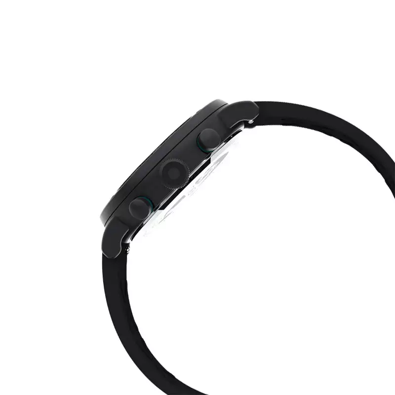 Jam Tangan Pria Timex Standard TW2V71900 Men Tachymeter Chronograph Black Dial Black Resin Strap