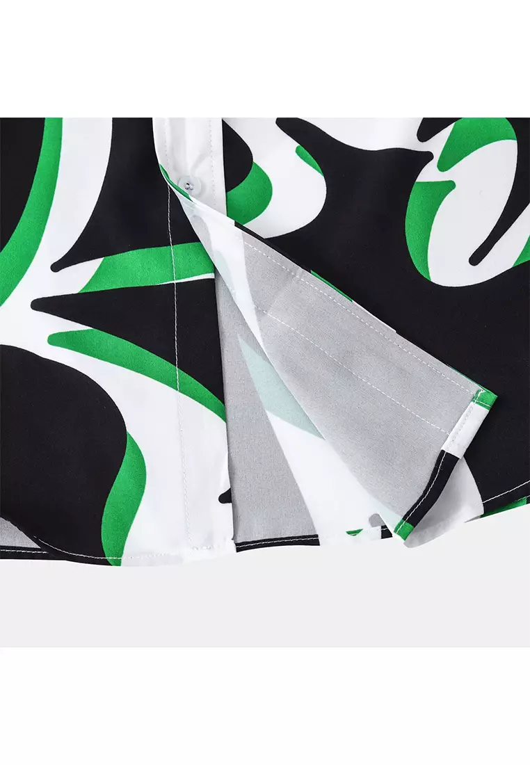 Hawaiian Print Short-Sleeved Shirt YL-C249