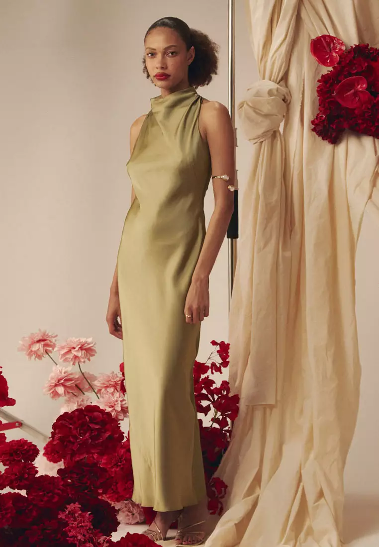 Delilah Bias Satin Dress