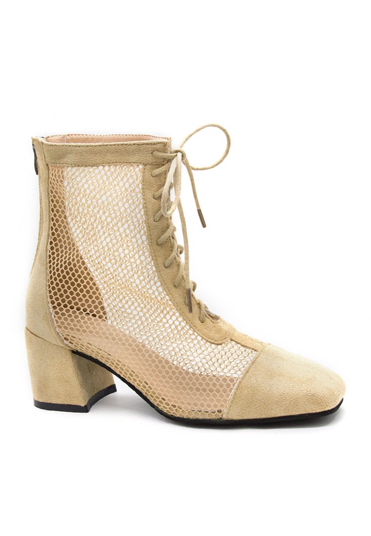 Sexy Mesh Mid Boots VB386