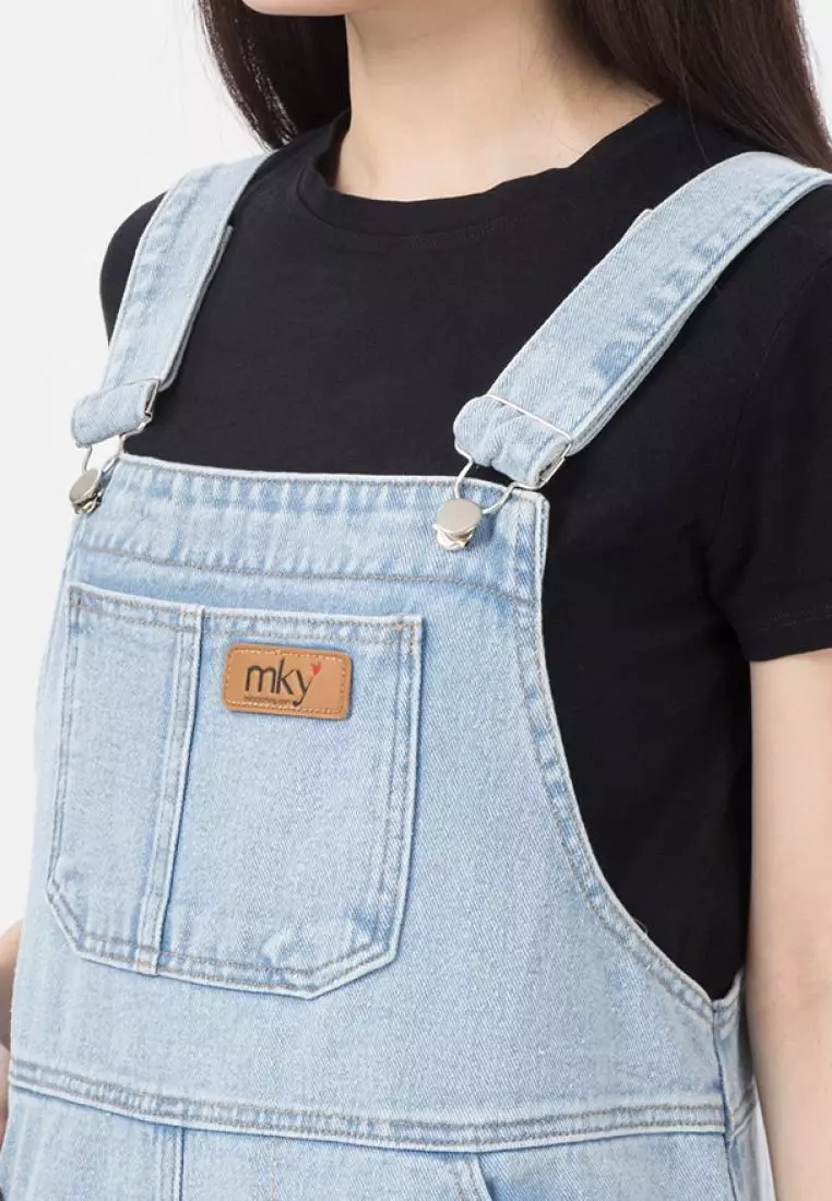 Lya Overall Midi Dress Denim