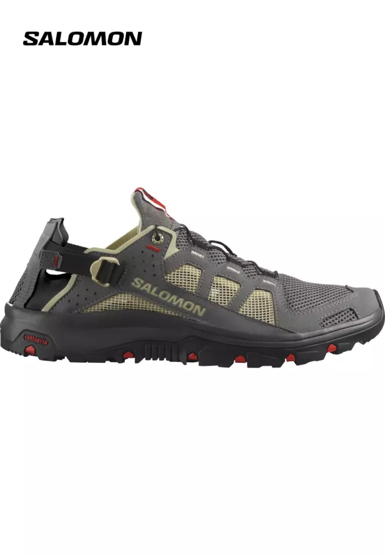 Discount on Salomon  shoes - SKU: SALOMON TECHAMPHIBIAN 5 Men Outdoor Shoes in Pewter