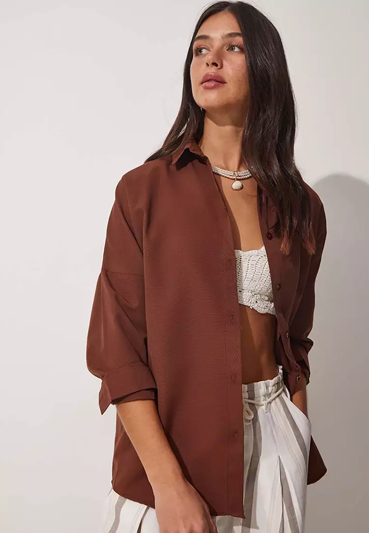 Oversize Long Basic Shirt