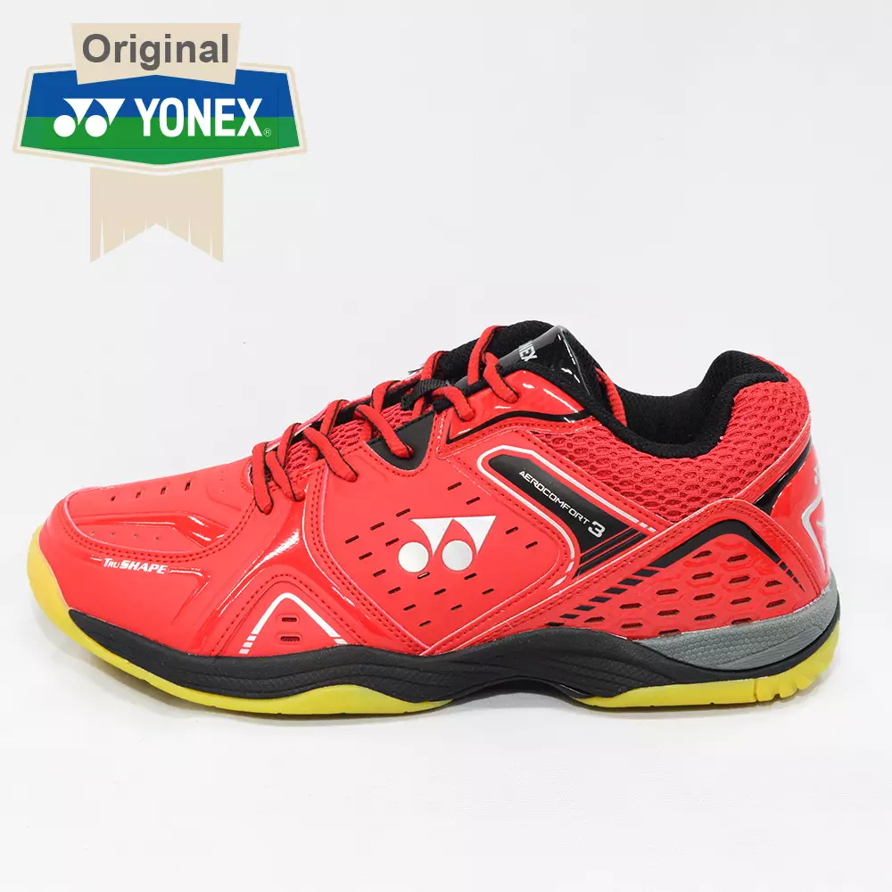 Sepatu Badminton Yonex Aero Comfort 3 Red / Black