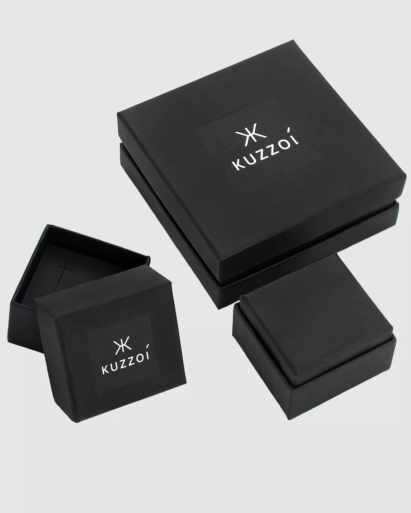 Ring Men Cross Double Modern Gold Plated