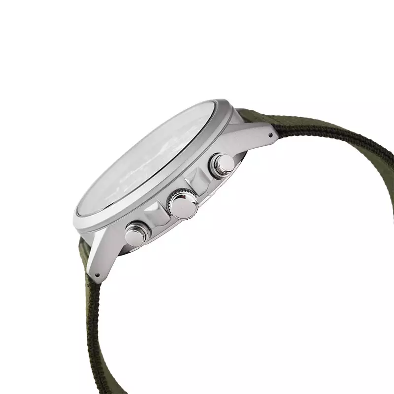 Jam Tangan Pria Alba AM3855X1 Chronograph Men Green Dial Green Nylon Strap