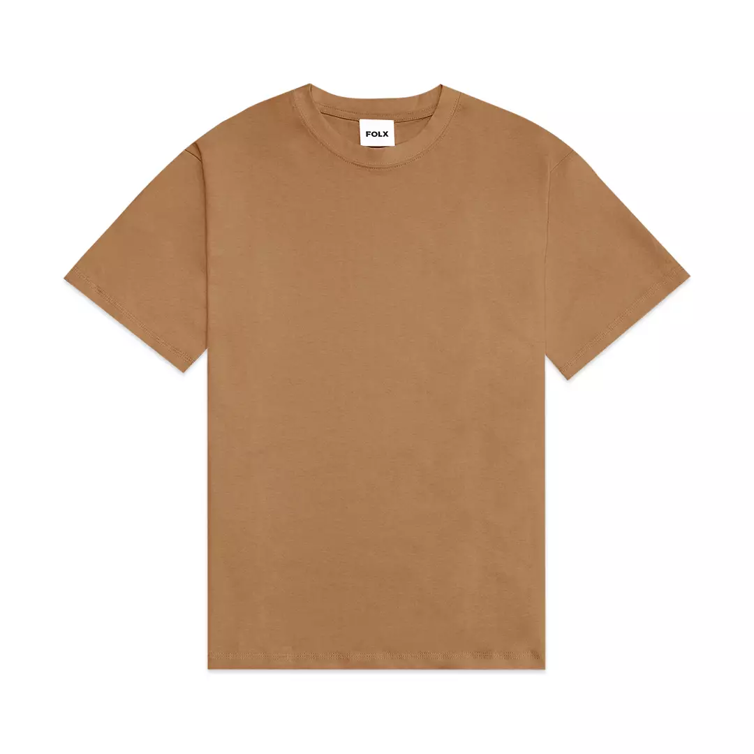 Heavyweight Cotton T-Shirt Brown