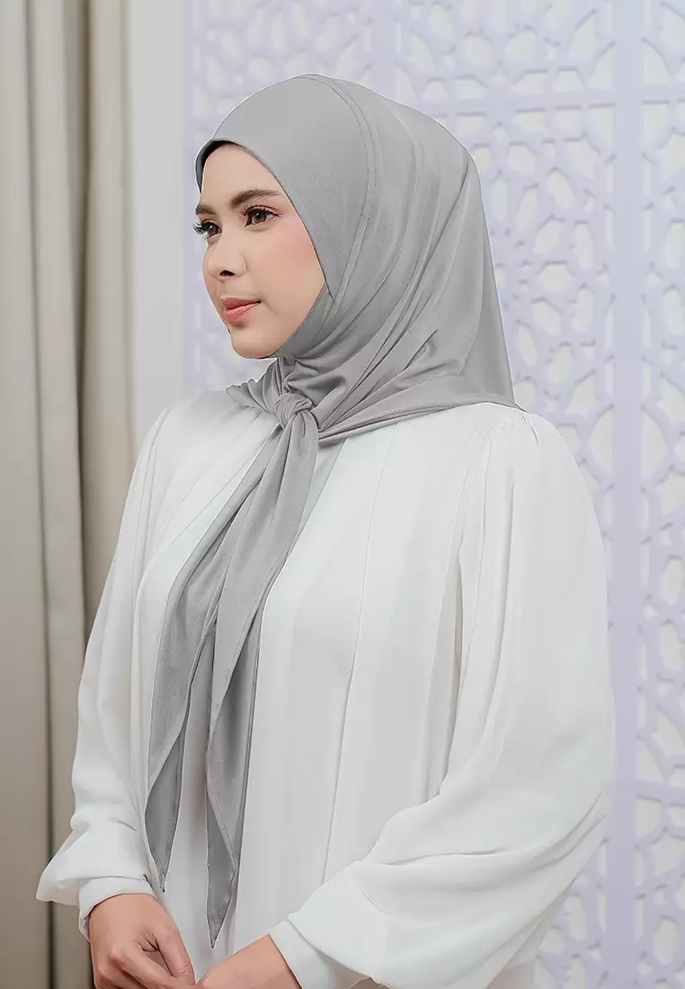 HIJAB INSTAN LUNA - SILVER GREY