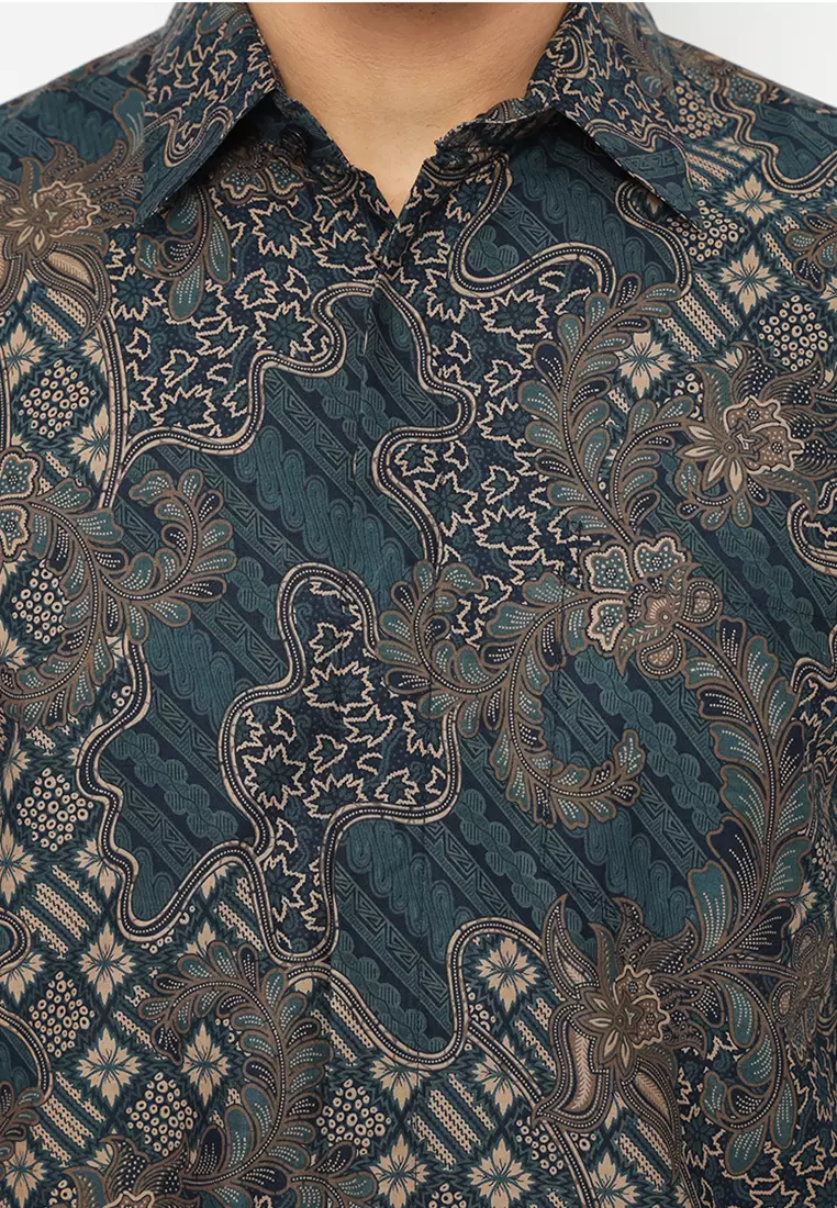 Kemeja Batik Slimfit Sudimoro - Navy