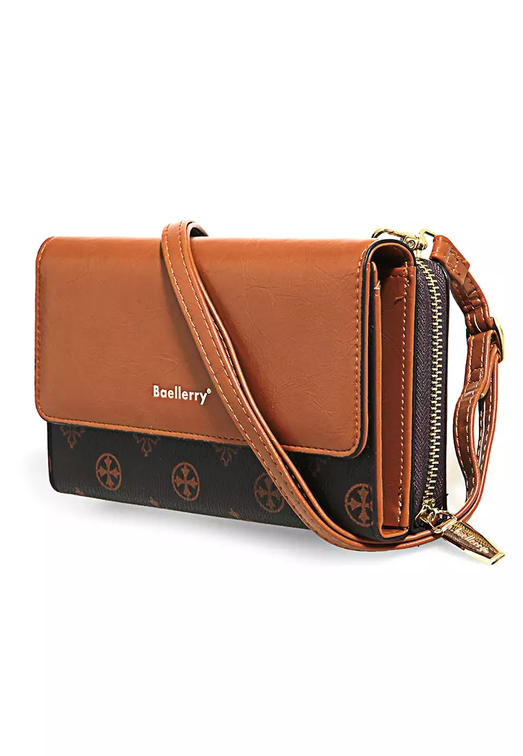 Dompet Wanita Model Panjang Long Wallet With Strap Handle Material Leather ORIGINAL