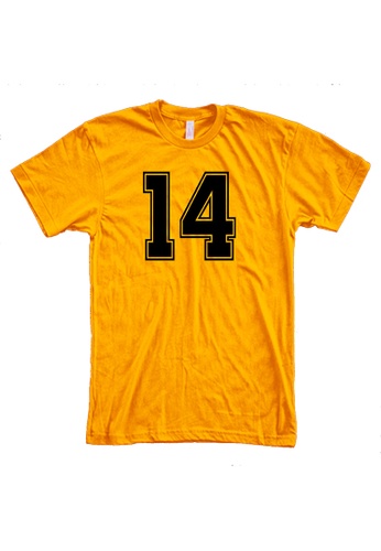 MRL Prints yellow Number Shirt 14 T-Shirt Customized Jersey 1AA98AA8321281GS_1
