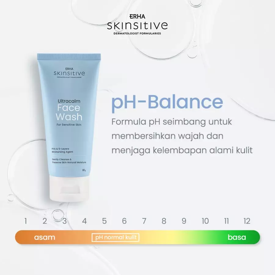 ERHA Twinpack Skinsitive Facial Wash 80g - Sabun Wajah Sensitif & Aman Untuk Semua Jenis Kulit