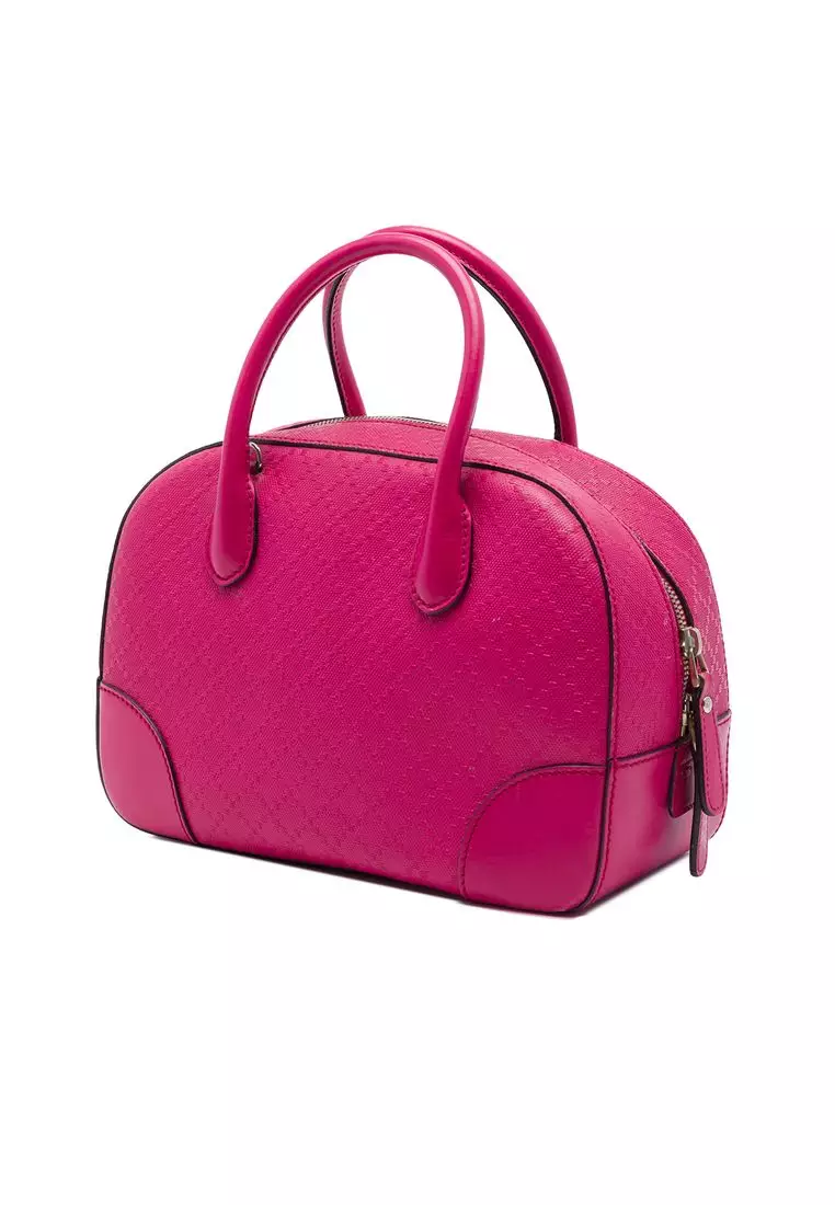 Pre-Loved Gucci Diamante Bright Calfskin Satchel