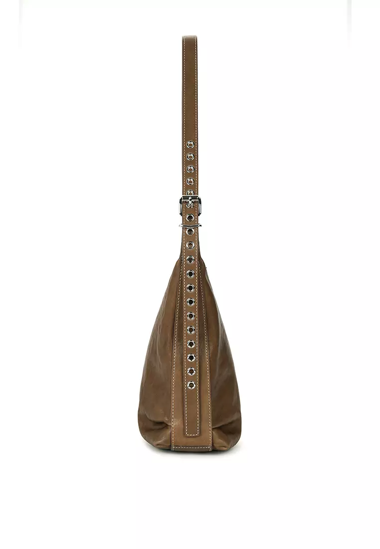 Abstract 單肩斜背袋 - 可可棕