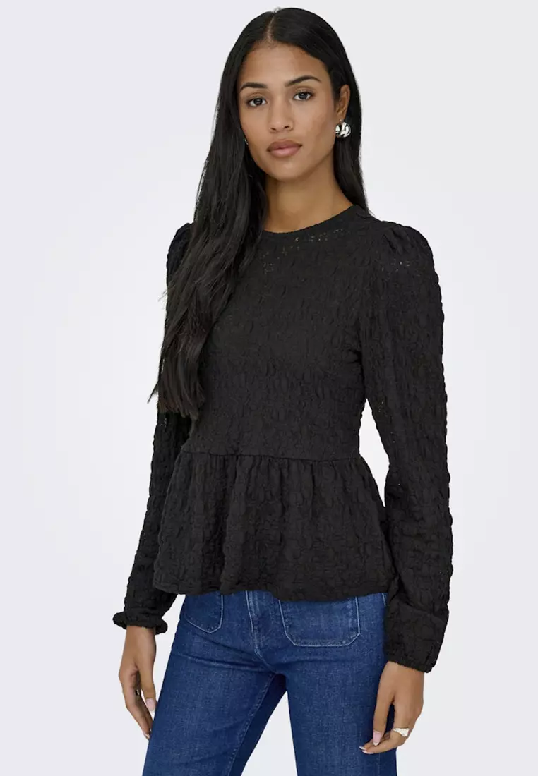 Buy ONLY Giavanna Peplum Top 2026 Online | ZALORA