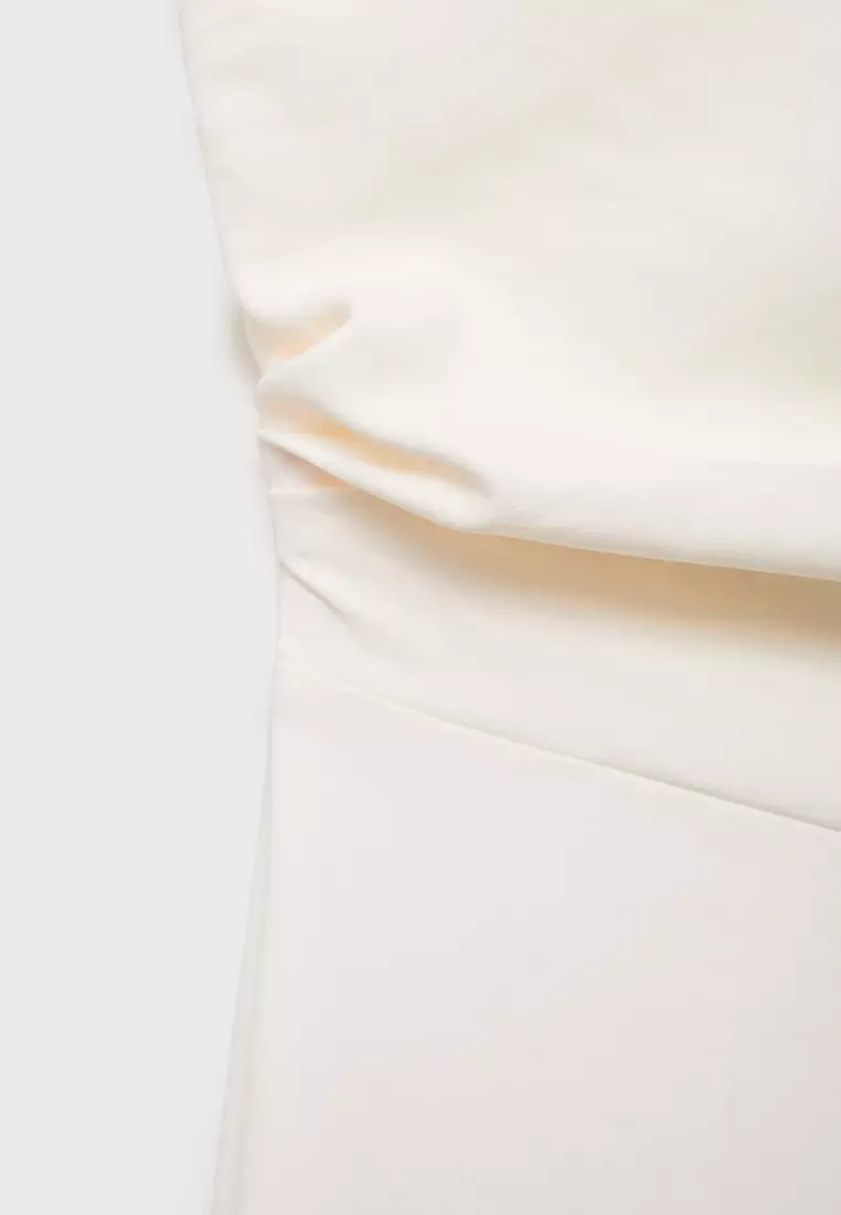 Long Jumpsuit With Asymmetrical Neck