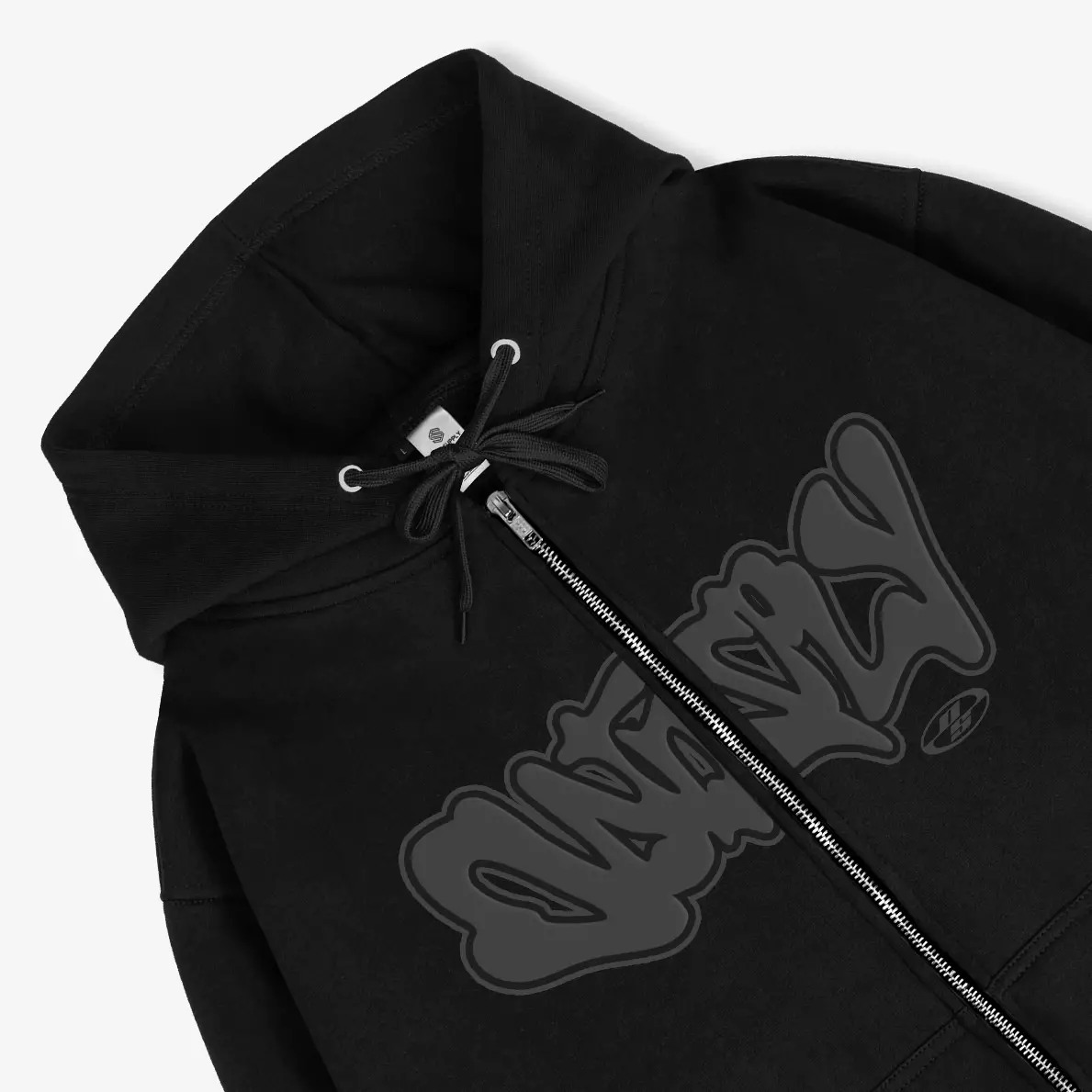 OOTDSUPPLY Zipper Hoodie Splash Black | Hoodie Pria & Wanita HDZ008