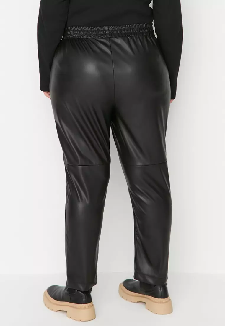 Womens leather store pants online