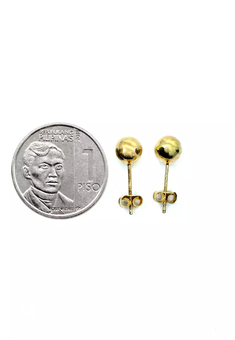 18K Italian Made Yellow Gold Earrings