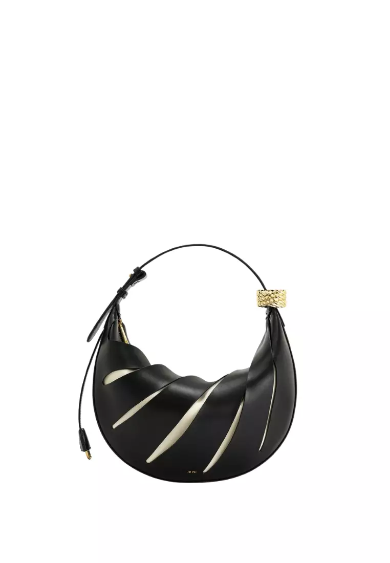 Jana Hollow Out Shoulder Bag - Black