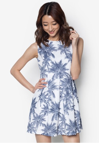 椰樹印花洋裝, zalora taiwan 時尚購物網鞋子服飾, 夏日洋裝