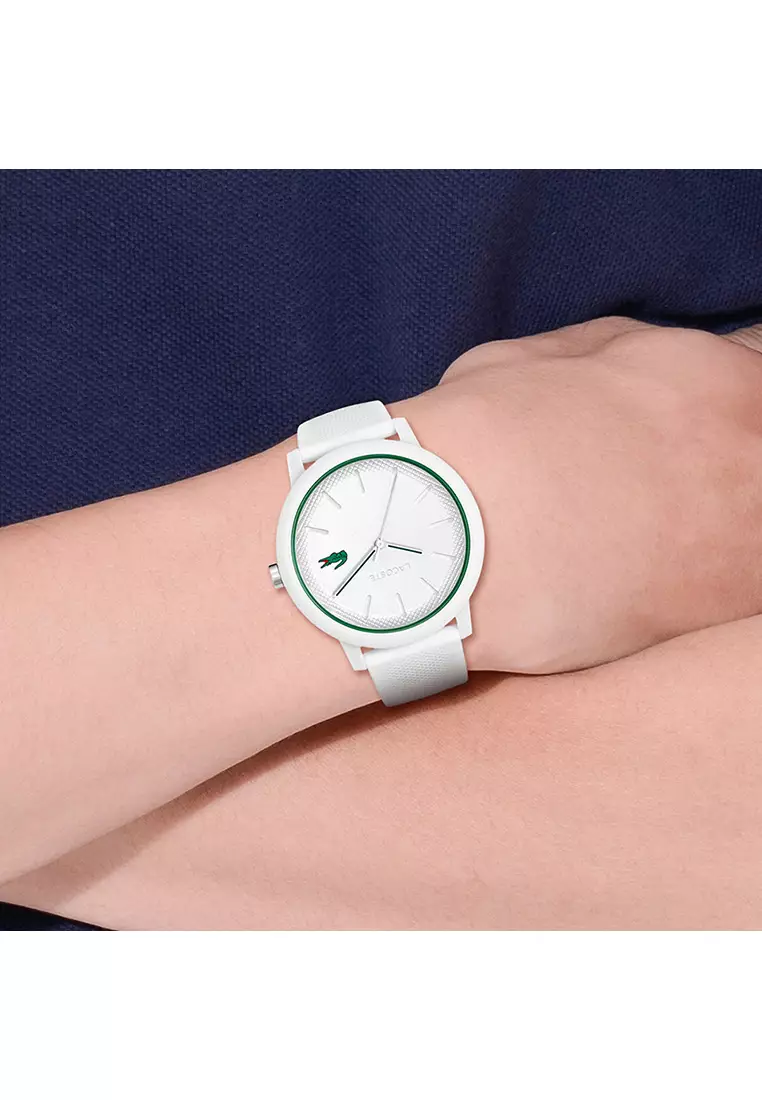 Buy Lacoste 12.12 Men's Watch White Silicone Strap - White Dial 2011169 ...
