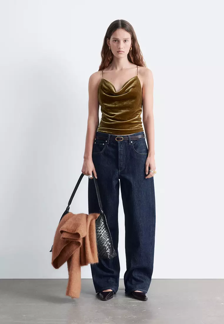 Strappy Velvet Top