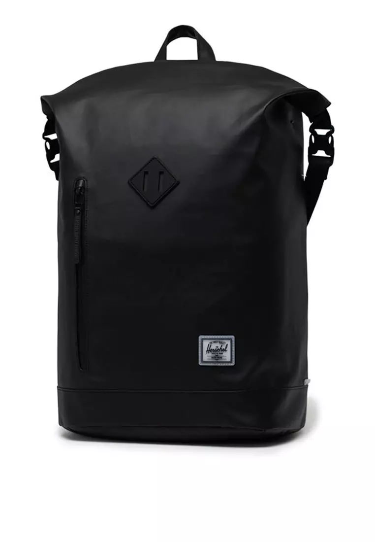 Buy Herschel Roll Top Weather Resistant Black Backpack 2024 Online ...