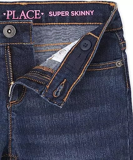 Girls Super Skinny Jeans - Celana Anak Perempuan (Biru)