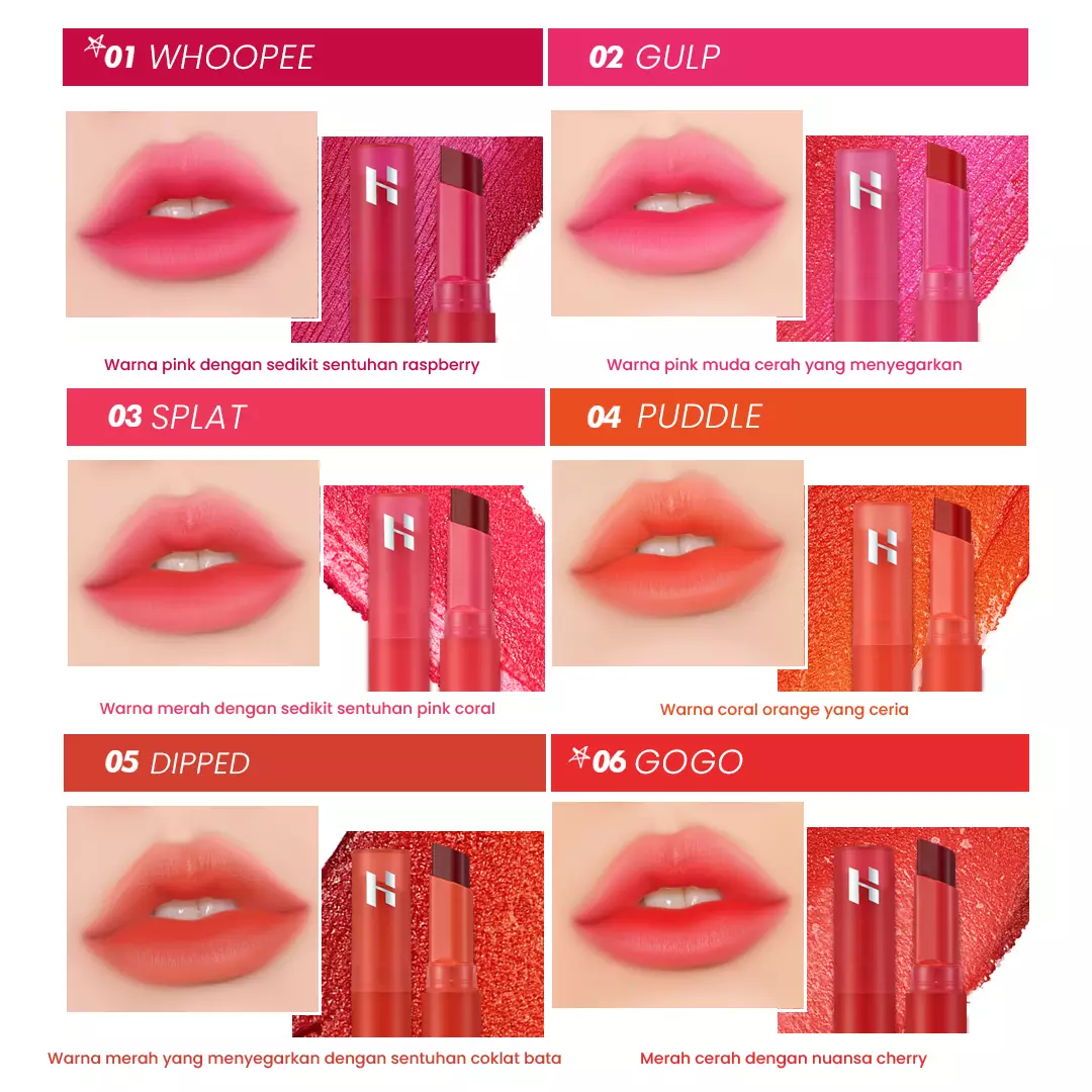 Holika Holika Water Vibe Tint | Hydrating Lip Tint Stick - 03 Splat