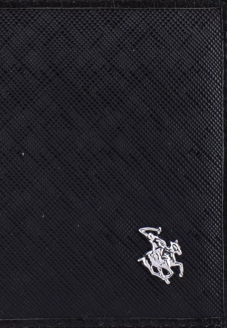 Men's RFID Blocking Tri Fold Wallet - Black