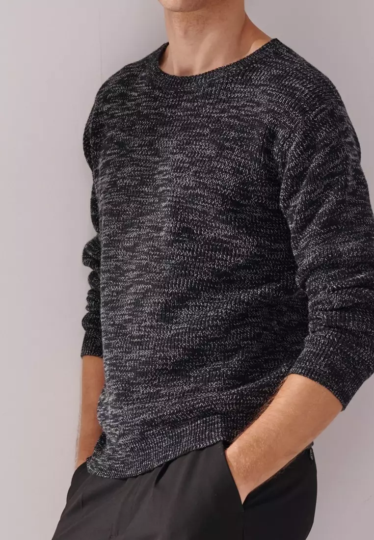 Black Ombre Yarn sweater