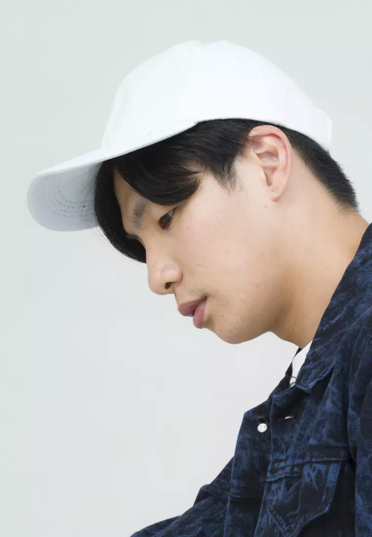 Topi Casual Polos Sport Besi Baseball Cap Tumblr Hat Putih