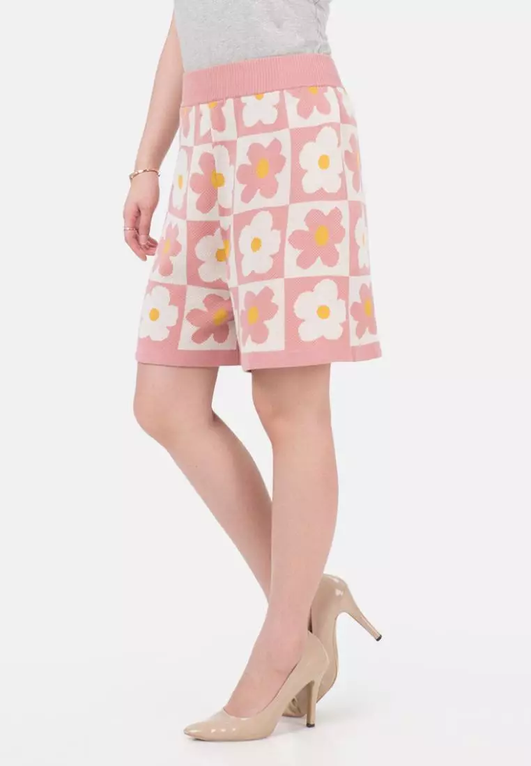 Divya Knit Pants in Pink