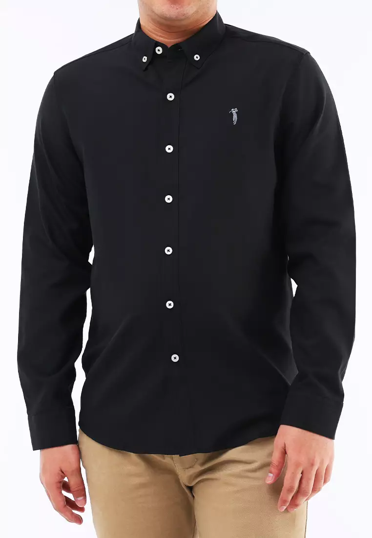 Woven Polo Long Sleeve