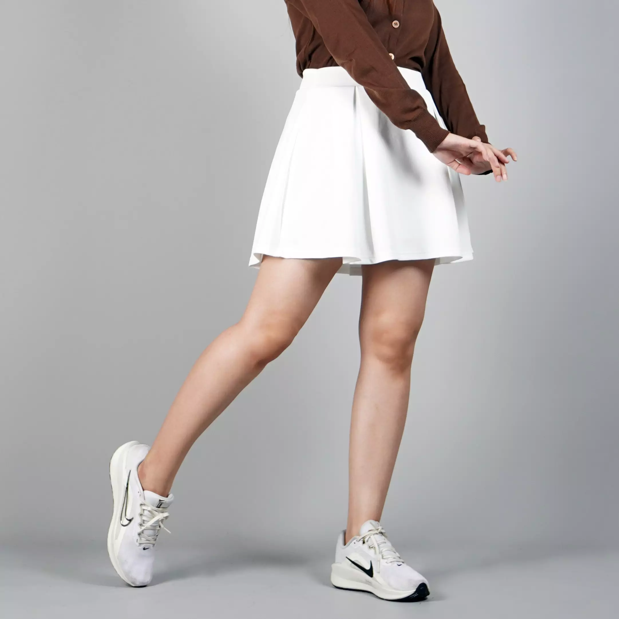 YEPPO Rok Pendek Putih Rok Mini Skirt Korean Style Rok Putih - PUTIH