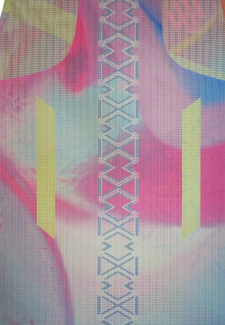 C2 Men Pink Marbles Race Vest