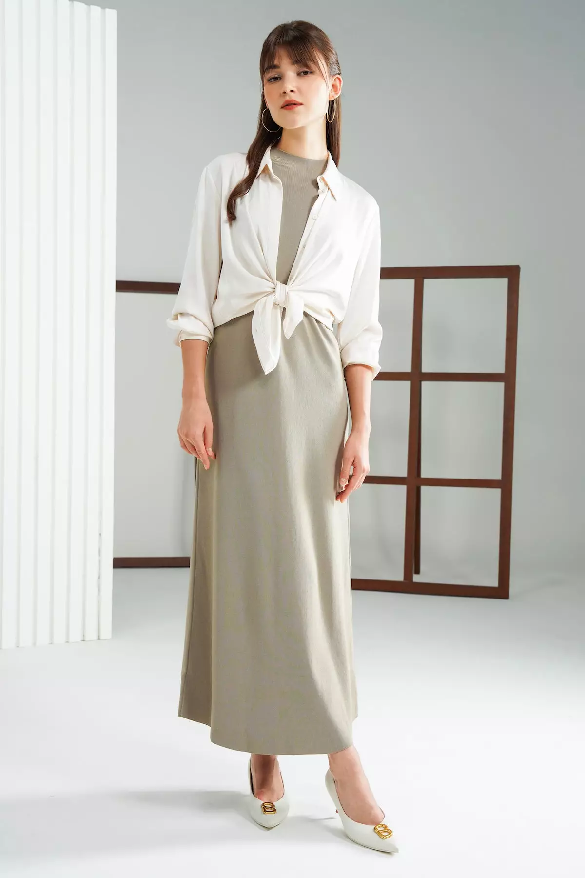 Benang Jarum - Jade Knit Dress - Affogato