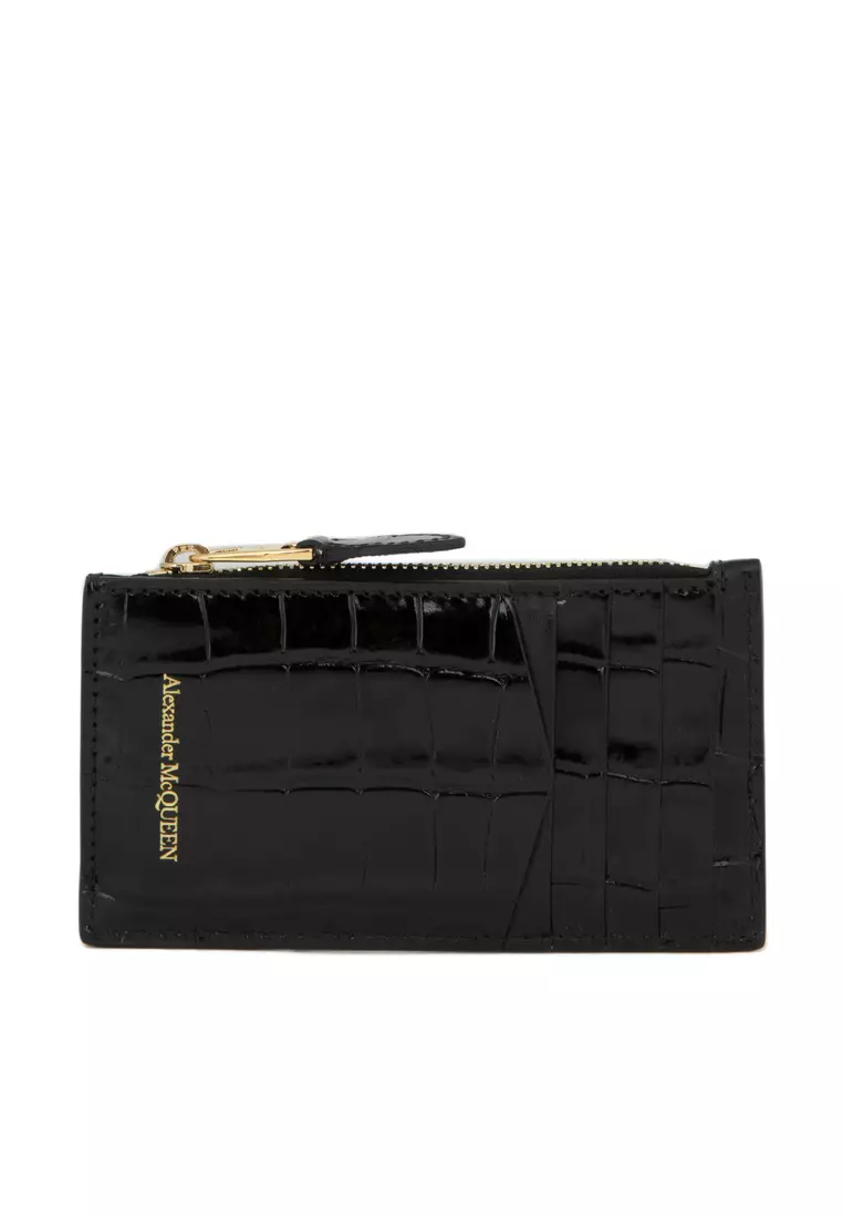 Skull Zip Card Holder/coin Purse