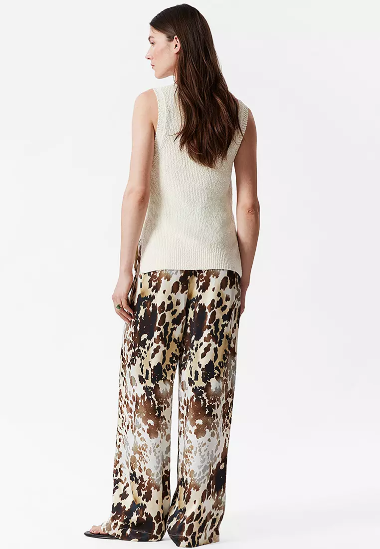 Drawstring Satin Trousers