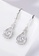 ZITIQUE silver Women's Diamond Embedded Water Droplet Hook Earrings - Silver 0B369ACC7696A4GS_2