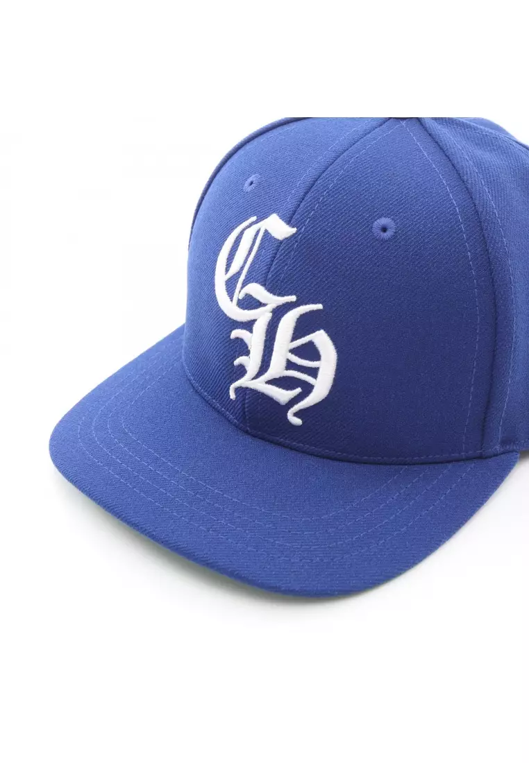 Pre-Loved Chrome Hearts baseball cap logo embroidery blue