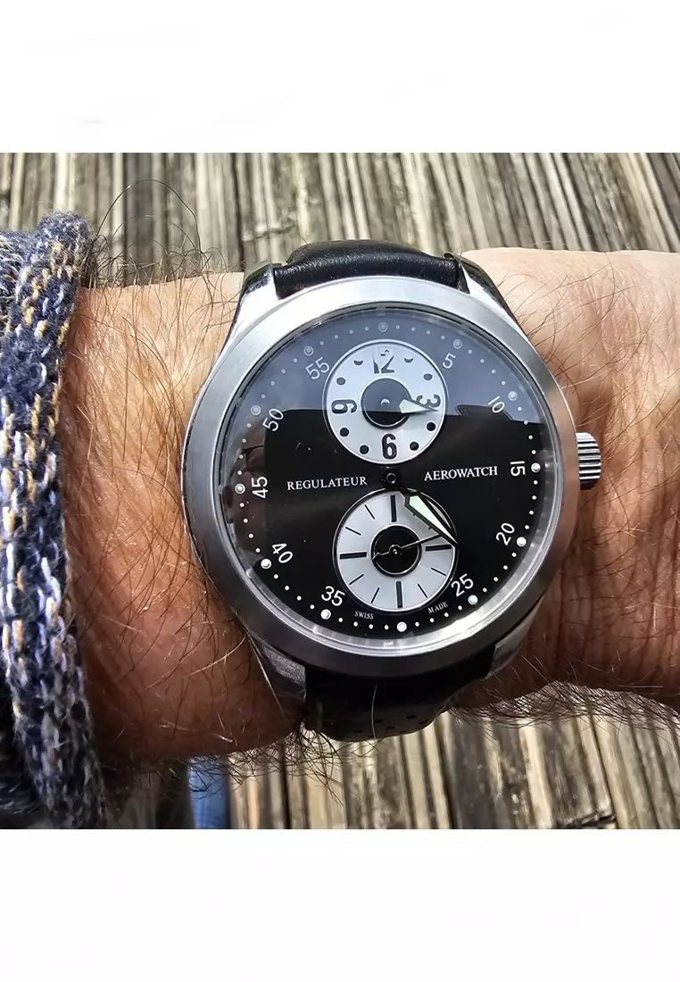 AEROWATCH AEROPLAN REGULATOR AUTOMATIC MEN WATCH 66909AA01