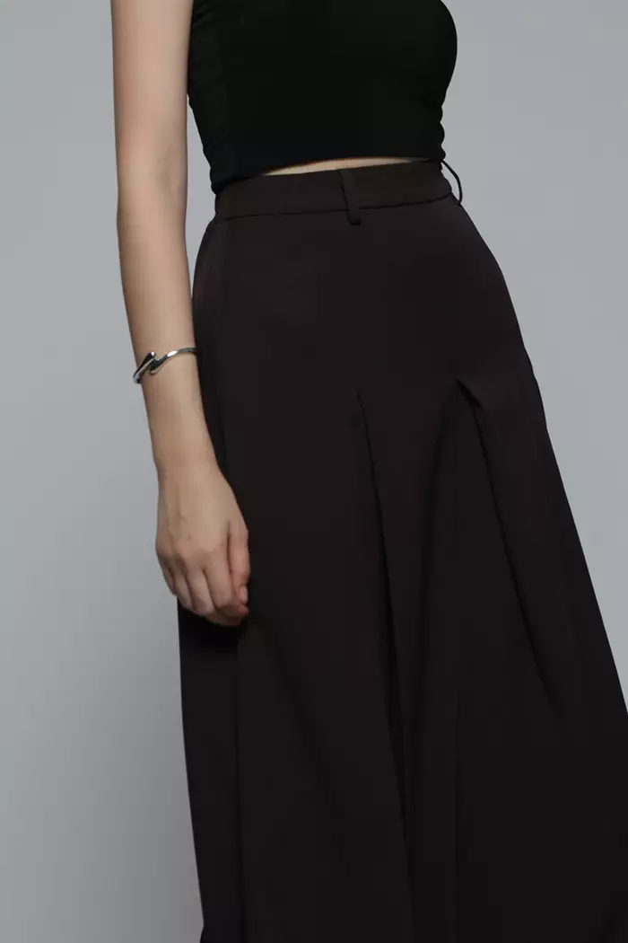 COTTONINK Studio - Bawahan Rok Wanita Brown Brisa #StudioEssentials