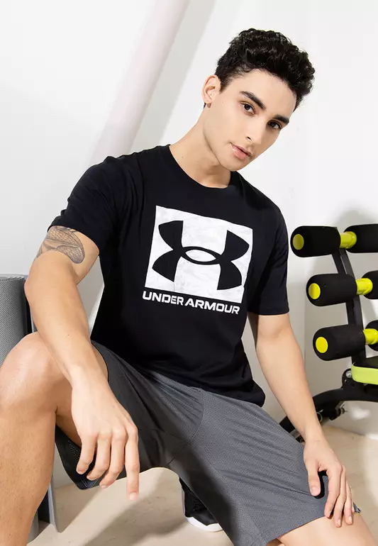 UA Abc Camo Boxed Logo Short Sleeve Tee