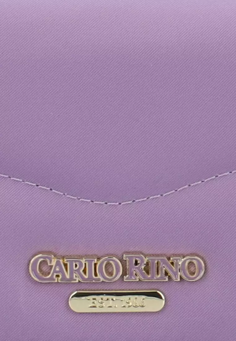 Cuddly Nylon Short Wallet - Purple