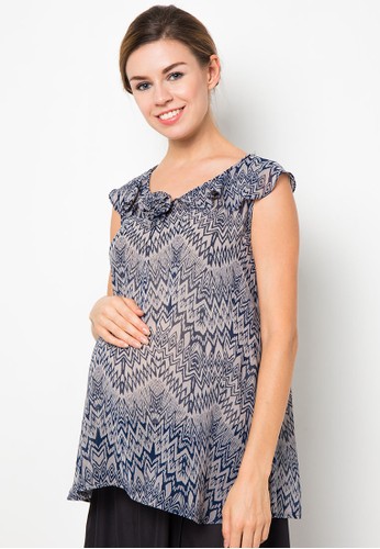 Batik Maternity Top 8998