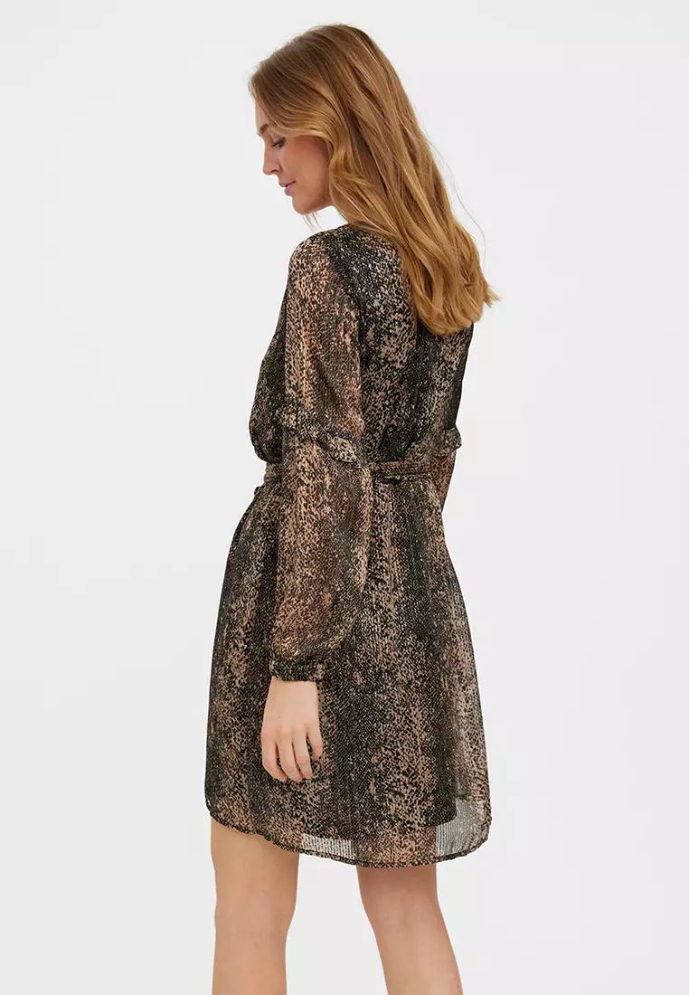 Buy Vero Moda Nala Long Sleeves V-Neck Dress Online