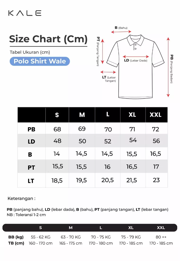 Kale Wale White / Kaos Rajut Pria Lengan Pendek