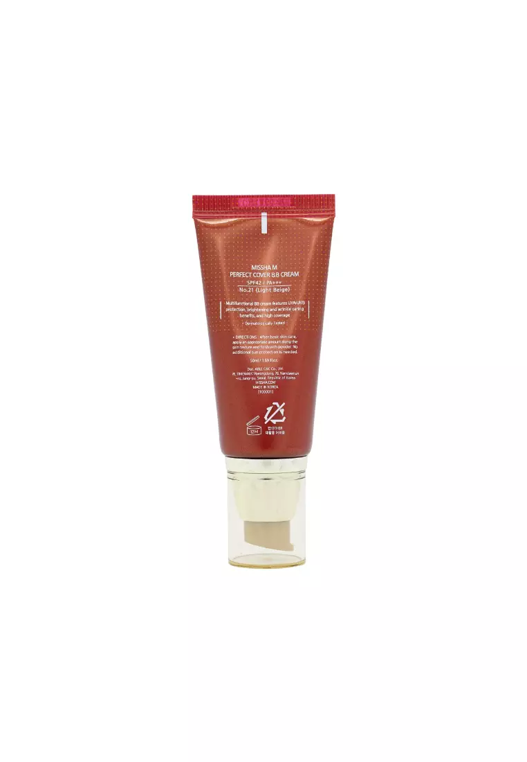 Missha M Perfect Cover BB Cream SPF42 PA+++ #21 Light Beige